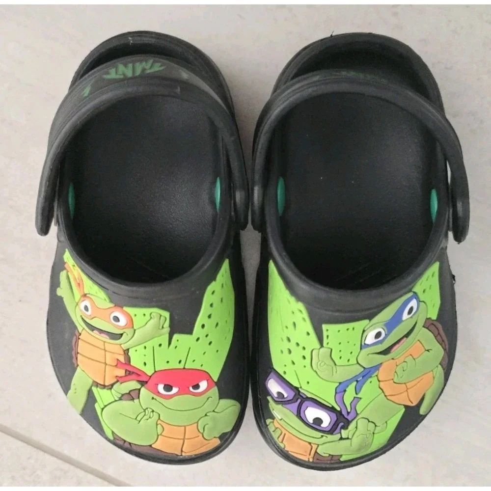 Nickelodeon Boys Ninja Turtles Mutant Mayhem Sandals Water Shoes Beach SZ 5-6
